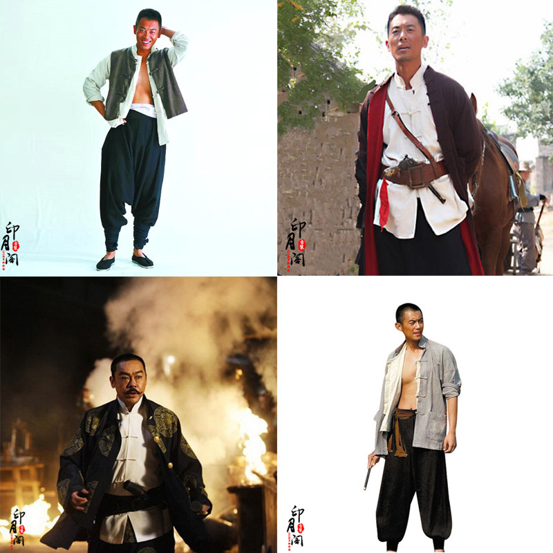 影视古装红高粱余占鳌同款古装男民国土匪服土八路服装民国农民服