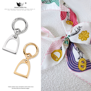 小众设计感马蹄丝巾扣时尚 多功能围巾扣披肩扣配饰 个性 2025年新款