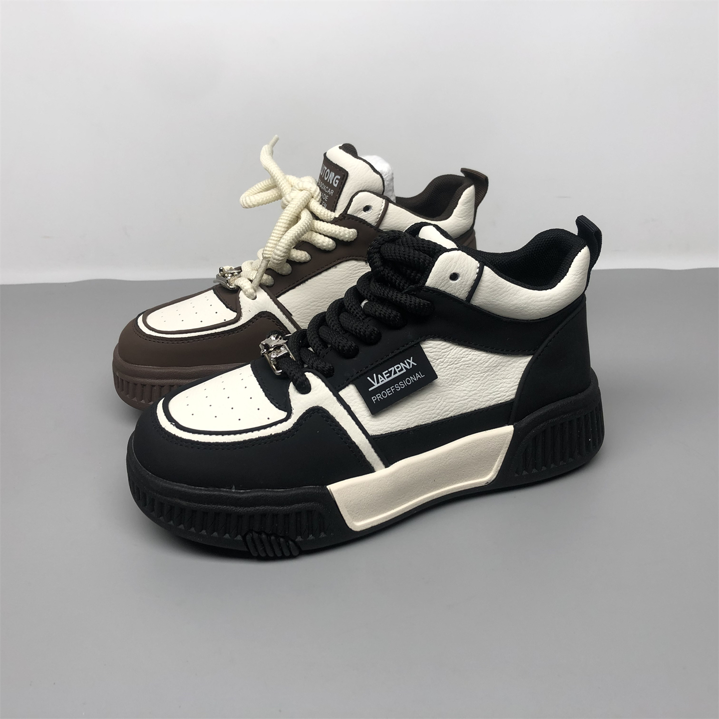 品牌撤柜真皮高帮鞋2025年春秋