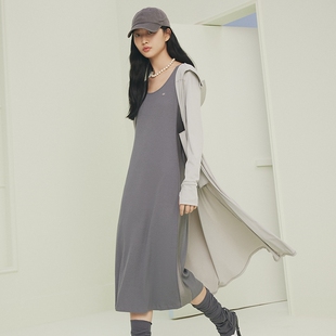 外套女25夏新款 中长款 1305A 可拆卸加宽帽修身 firststation时尚