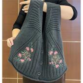 25年秋冬季 太舒服了 叠穿真 新款 刺绣马甲拉链百搭减龄大气时尚