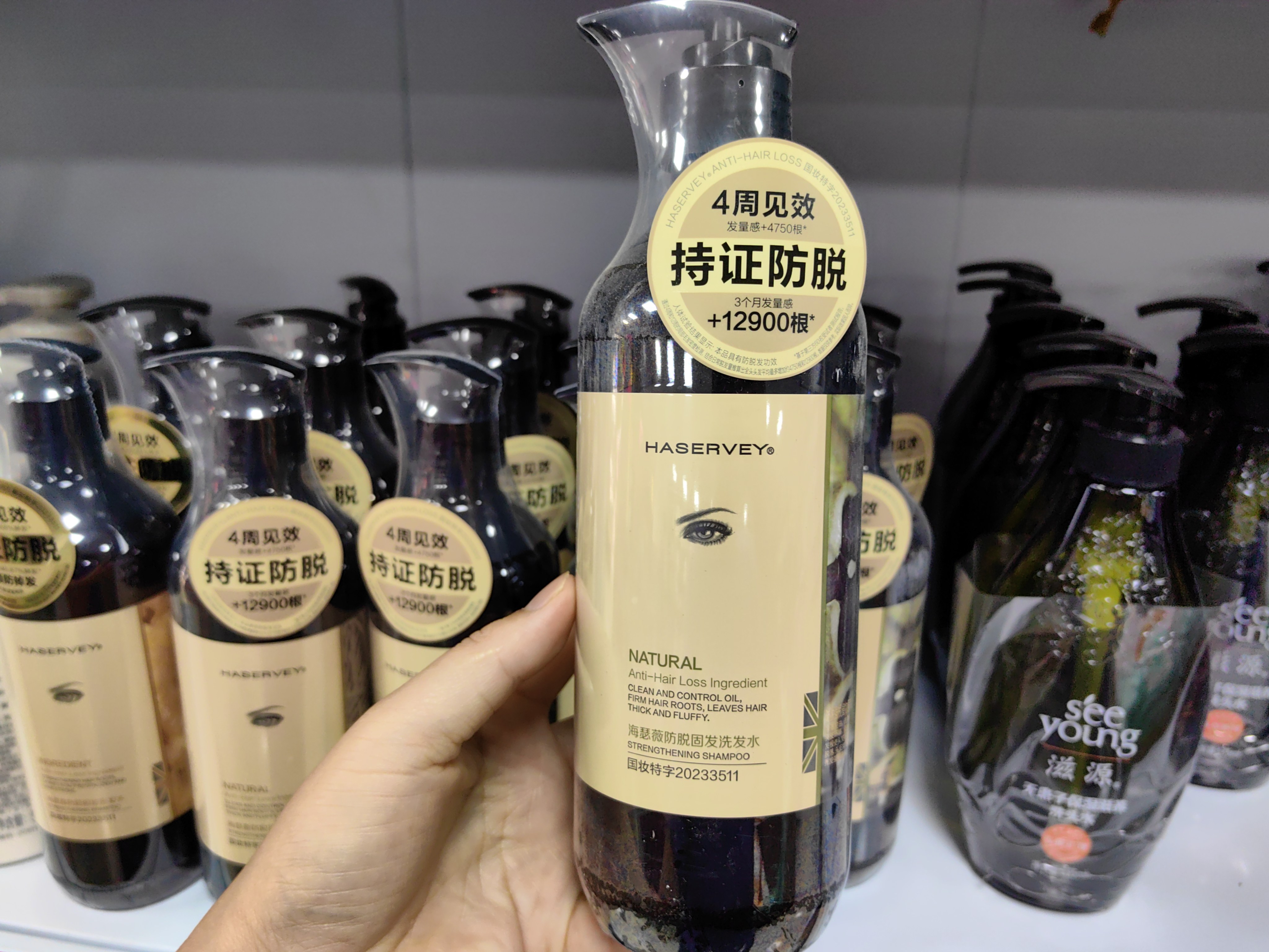 海瑟薇生姜侧柏叶山茶籽健发洗发洗发水