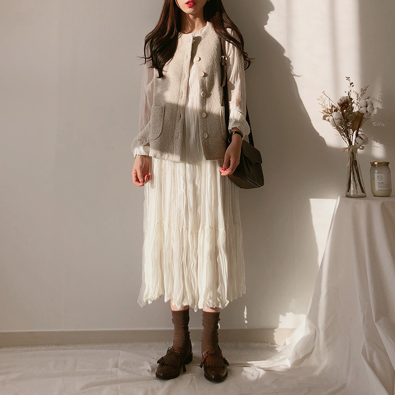 热销741件有赠品2019秋季新款仙女初恋韩系连衣裙