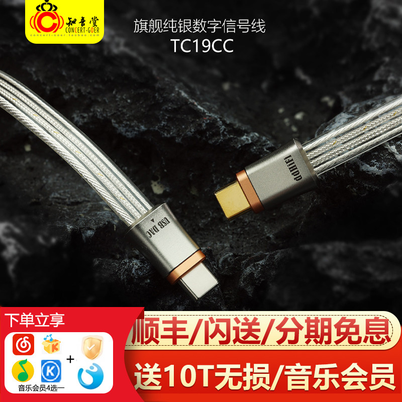 ddHiFi滴滴TC19CC GOLD解码耳放typec升级线hifi小尾巴OTG TC19LL - 实物图