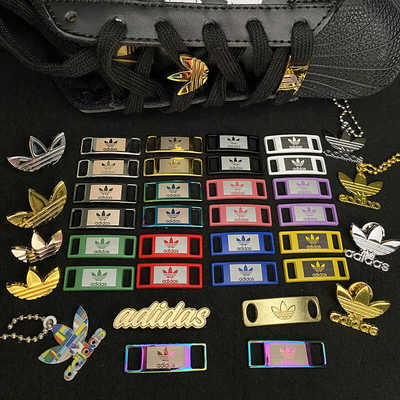 精品阿迪板鞋配饰贝壳头三叶草