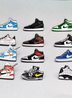 胸针全新aj1空军一号板鞋科比