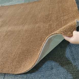 咖啡色弯头纱地毯家居防火地毯美容院会议室录音棚大面积隔音整铺