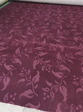 紫色加厚地毯特价处理  厚度6-8毫米 阻燃B1级  上海仓库全新地毯