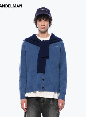 【明星同款】ANN ANDELMAN圣诞穿搭红色毛衣披肩开衫针织外套