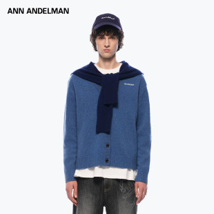 ANDELMAN圣诞穿搭红色毛衣披肩开衫 ANN 针织外套 明星同款