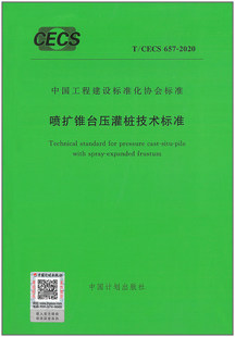 657 2020 喷扩锥台压管桩技术标准 计划社 CECS 正版