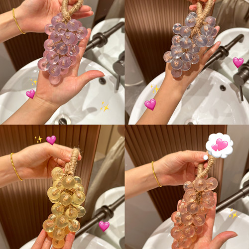 水晶葡萄香皂教师节礼物留香装饰