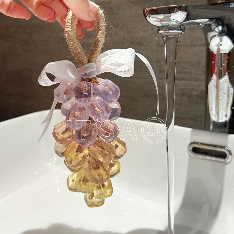 三色水晶钻石葡萄手工皂伴手礼物