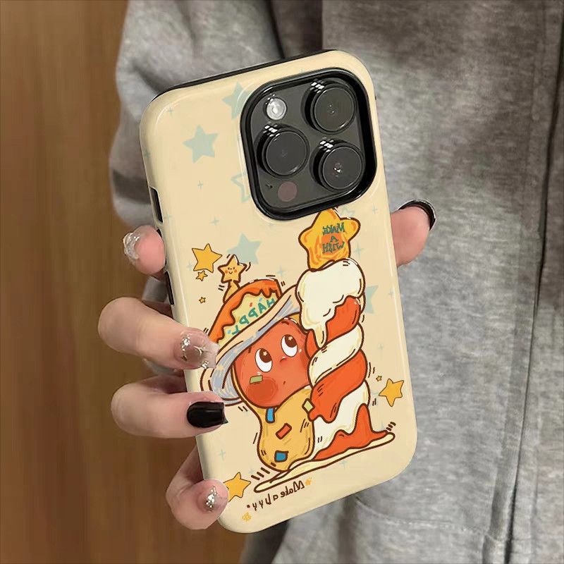 星星小人适用iPhone17promax苹果16小米15pro新款mate60华为p70nova12荣耀菲林手机壳opporeno13vivox100散热
