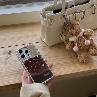 碎花腊肠狗电镀滴胶银边软壳