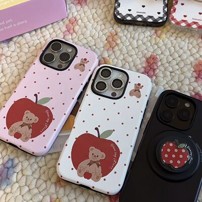 16promax小熊亚克力手机壳苹果