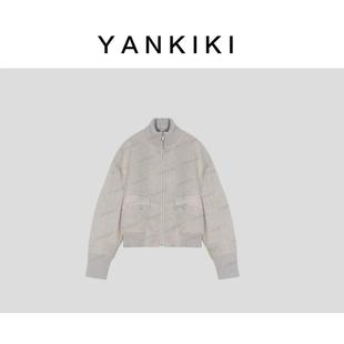 新款 2025冬季 NEW YANKIKI 燕麦色浣熊绒鹅绒服