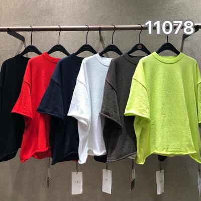 me too古素11078简约风纯色短袖T恤女2026春季宽松打底衫2026新款