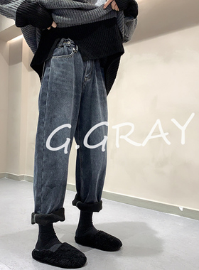 n东黑妹牛仔裤女裤新款爆款直筒高腰显瘦宽松粗腿可穿加绒秋冬季