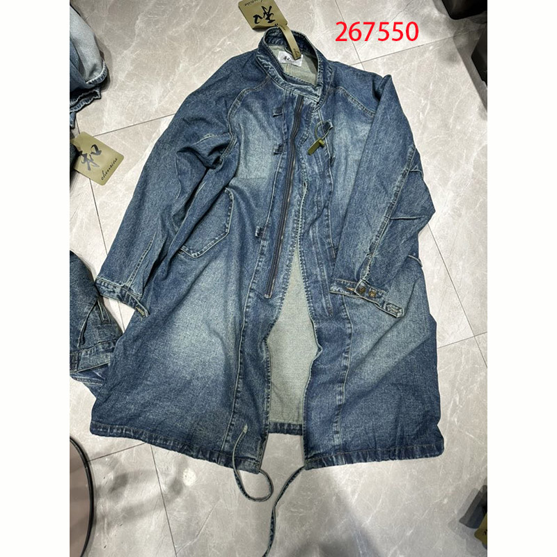 和家267550休闲复古牛仔外套女中长款宽松拉链夹克减龄百搭2026秋