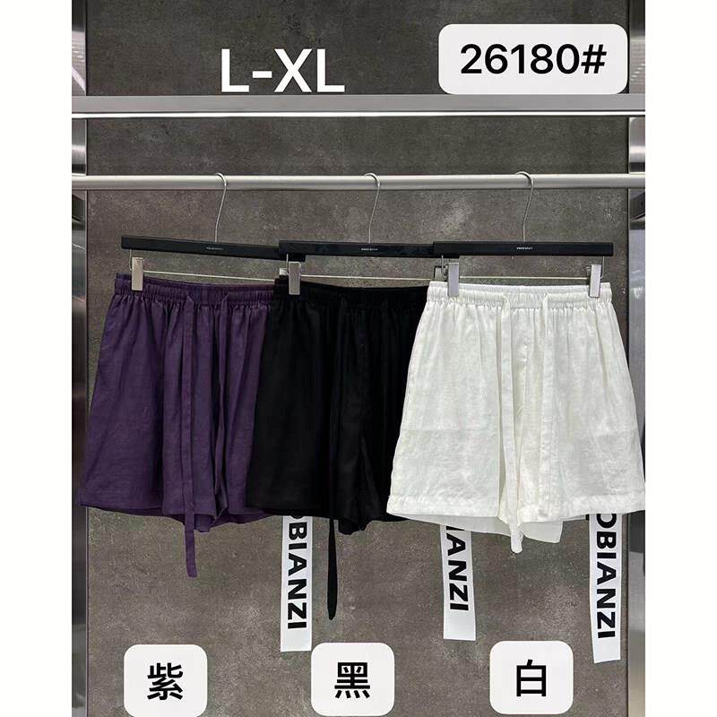 小辫子26180高腰休闲亚麻短裤女宽松百搭2026夏新款松弛感短裤子