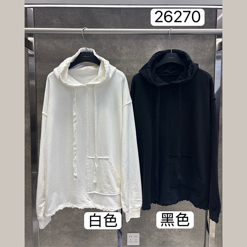 小辫子26270休闲风连帽套头卫衣女宽松落肩袖长袖上衣外套2026秋