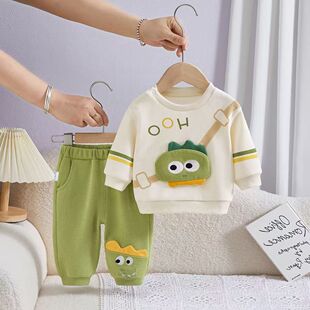 女宝1小童3岁小男孩衣服小男童春季 2026新款 两件套 套装 男宝宝春装