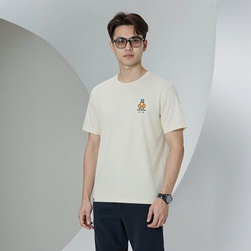 李宁男子透气吸汗短袖文化衫