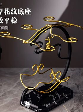收纳酒杯红酒实木稳固酒柜摆件