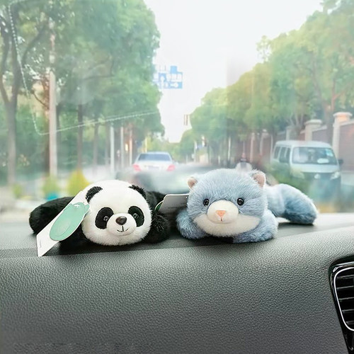 创意小动物毛绒玩偶熊猫猪兔子