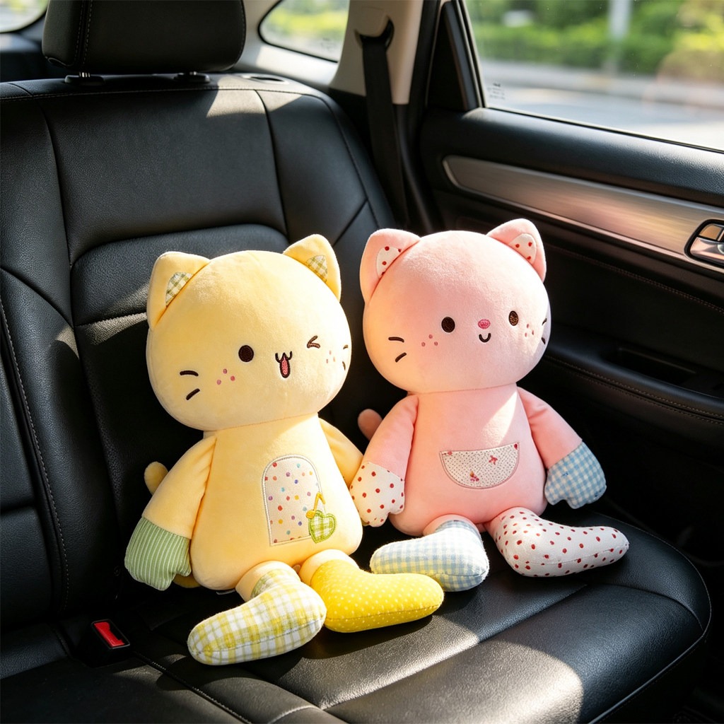 车载竹炭包除甲醛除味小猫公仔