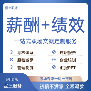 职场文案薪酬设计与绩效考核全案KPI考核工作总结述职报告PPT制作
