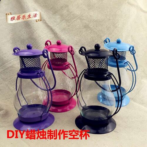 diy容器煤油灯形状手工制作蜡烛