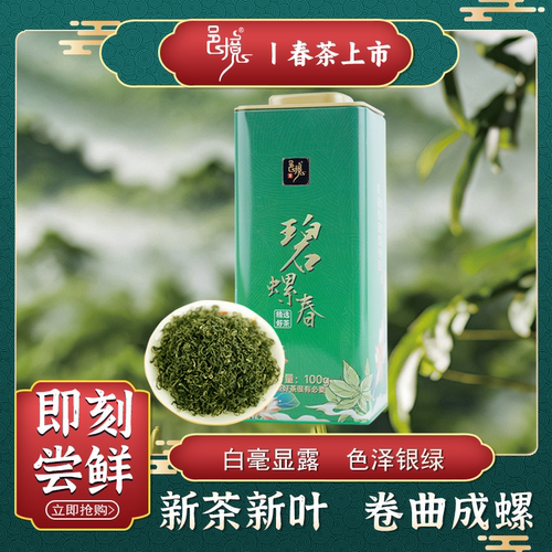 邑境罐装100g碧螺春绿茶