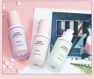 色彩日记樱花水粉隔离霜妆前打底隔离粉底液保湿修颜提亮