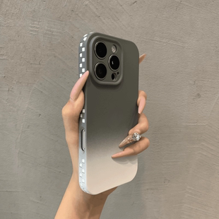 13轻奢全包防摔15软硅胶16pro 适用于苹果15promax手机壳高级感渐变冰激凌iPhone16promax简约高颜值14男女款