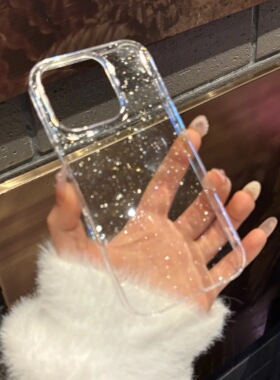 ins小红书同款闪粉16手机壳15适用苹果14promax仙女iPhone13网红苹果12保护套7新款XR女款15Pro日韩8Plus软壳