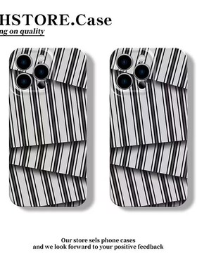 不规则线条适用iphone16/15菲林手机壳苹果13/12/11promax全包硬壳PC防摔保护套xs男女xr网红壳12新款防指纹