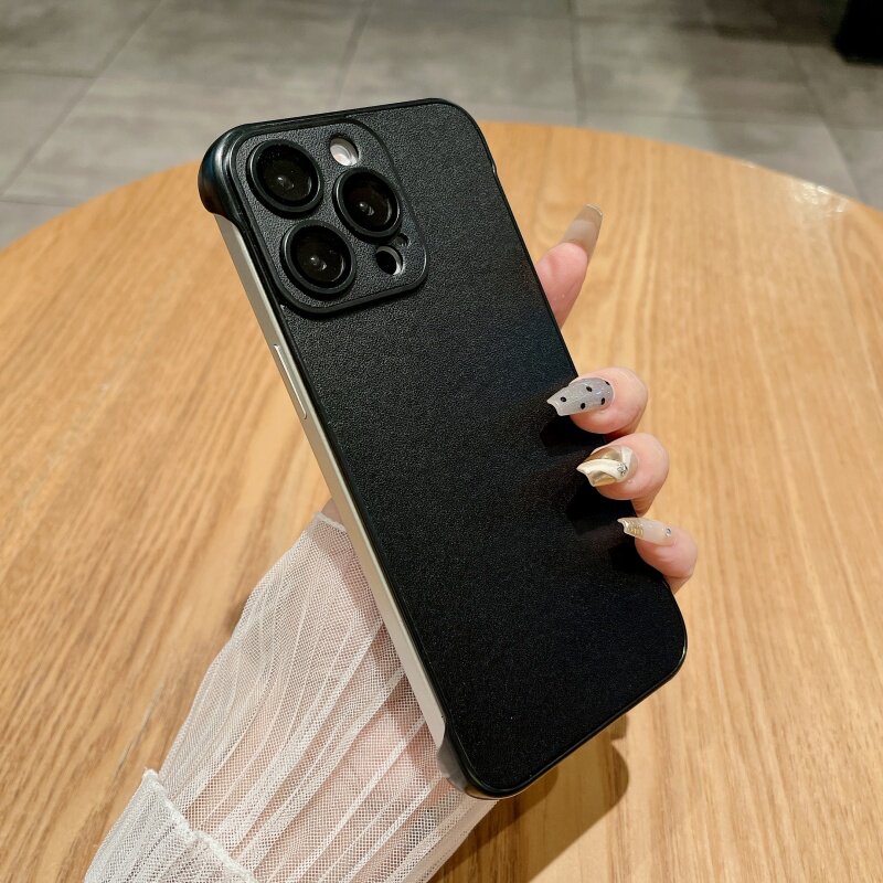 简约散热透气无边框手机壳