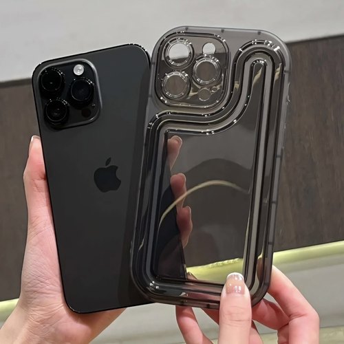 气囊简约透明适用苹果15Pro手机