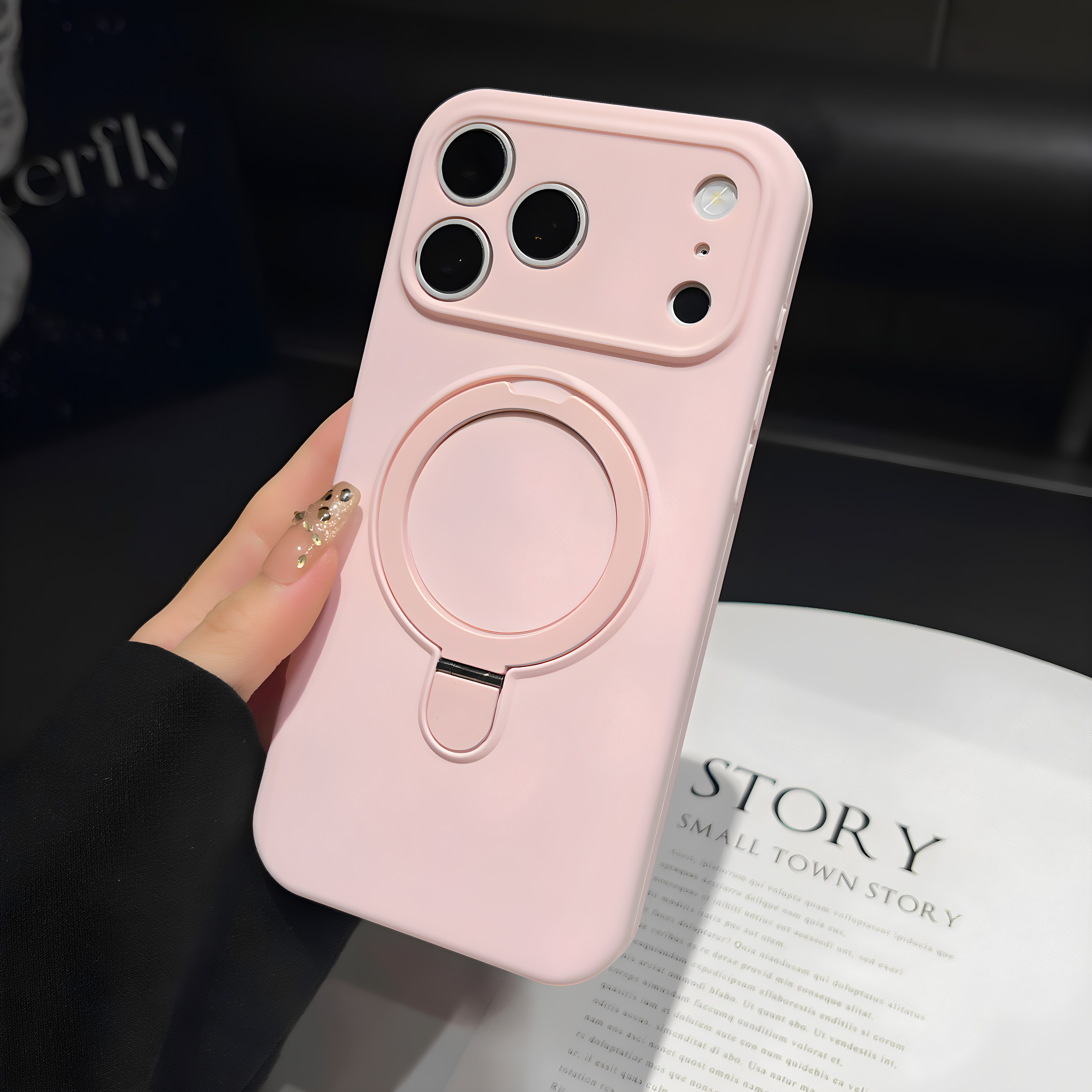 液态硅胶磁吸充电iPhone17promax支架手机壳适用苹果16相机按键全包15pro女款14简约13磨砂plus保护套12防摔