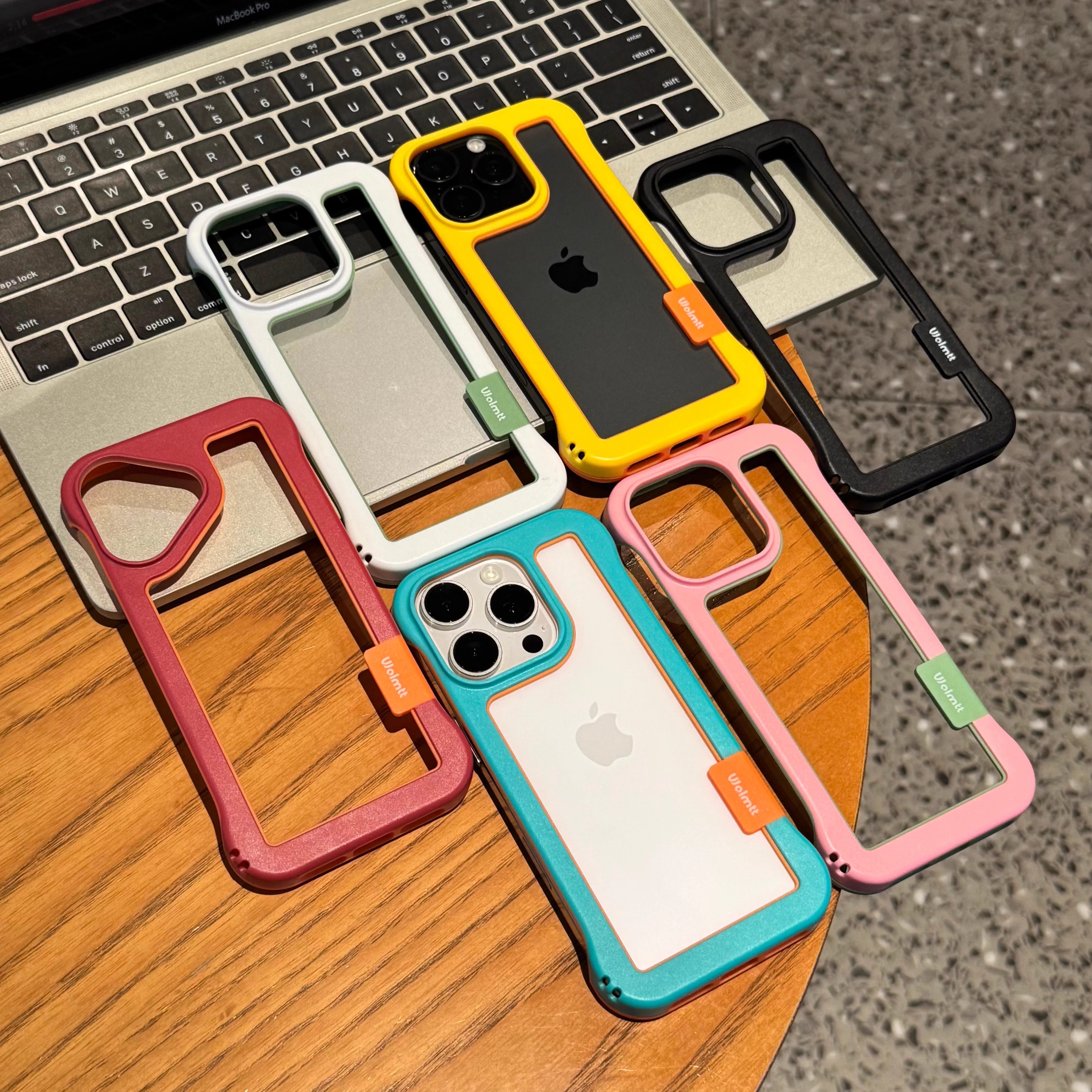 【镂空无边框】适用苹果16promax手机壳新款iPhone15超薄散热14简约13无边框12防摔11pro保护套16plus男女款