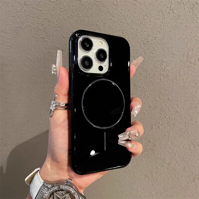 新设计硅胶细圈MagSafe磁吸软壳