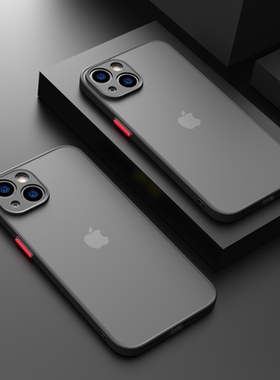 适用iphone11苹果12手机壳13pro透明15防摔全包xr男女14磨砂硅胶max简约新款Magsafe磁吸壳7无线充电8P高级感