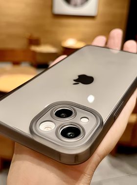 简约透明软壳适用iPhone15Promax苹果14Pro手机壳全包13/12防摔11硅胶防摔女款高级感11男镜头全包xs液态保护