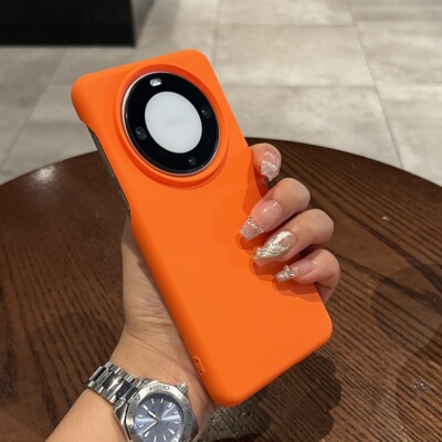 适用华为mate60手机壳硅胶大孔