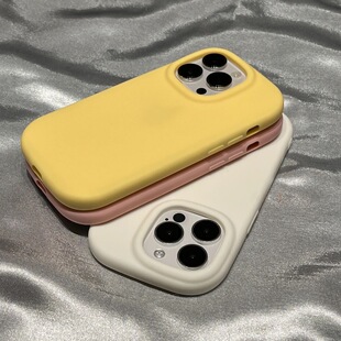 多巴铵磨砂软壳适用苹果16/15/14/13手机壳12简约防指纹promax硅胶防摔女款iPhone11圆边女镜头全包xs保护套