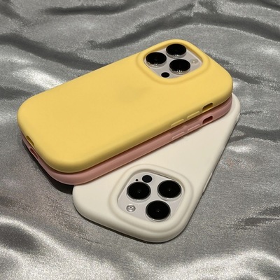 多巴铵磨砂硅胶防指纹圆边手机壳