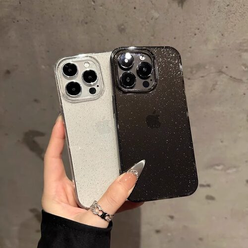 轻奢透明细闪手机壳防摔