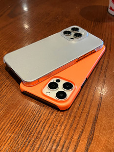 肤感磨砂黑白无边框适用15苹果14手机壳iPhone13硬壳12ProMax超薄11散热xs半包保护套xr裸机简约高级感防摔x